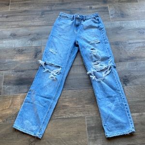 Pacsun size 27/28 jeans distressed